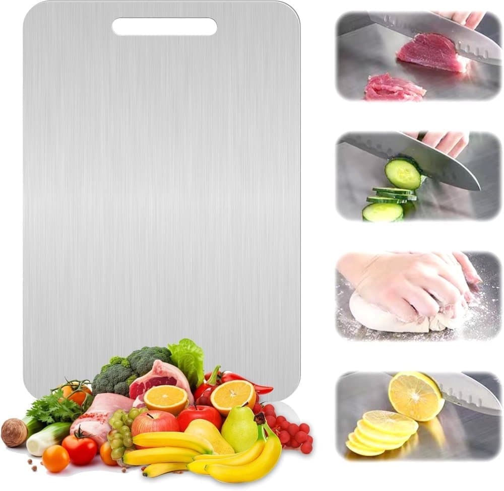 Titanium Double-Sided Cutting Board BPA-Free, 34 × 23 cm