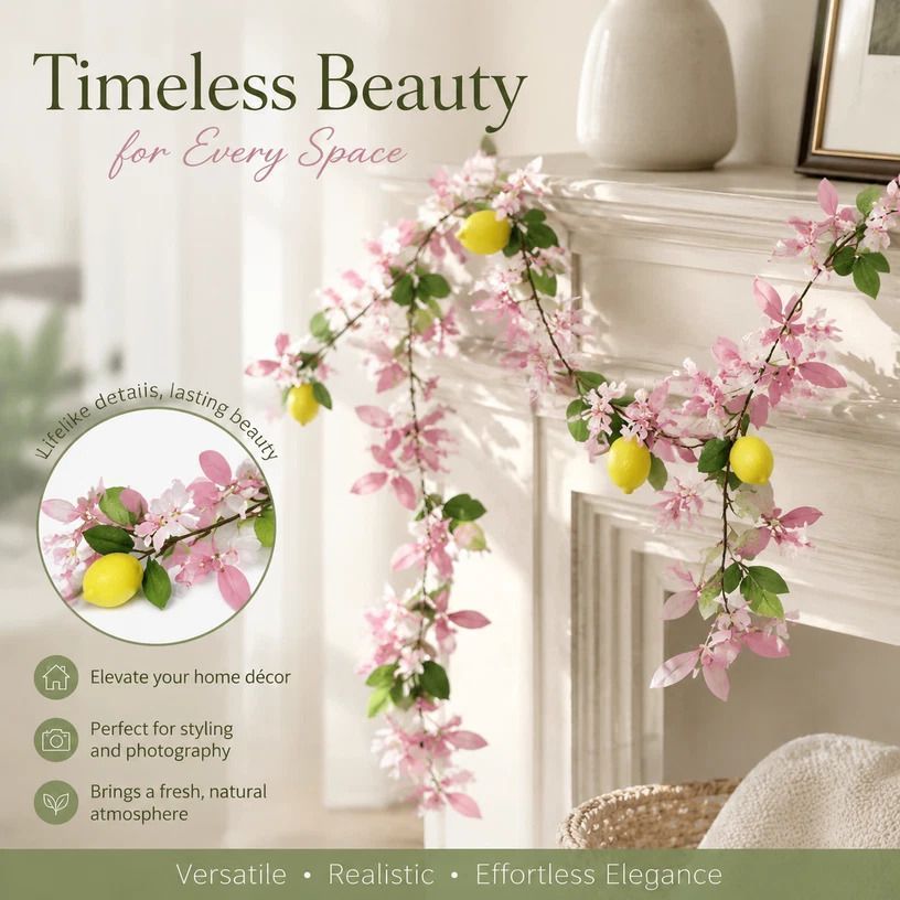 Style B Artificial Lemon Vine Multipurpose Hanging Garland