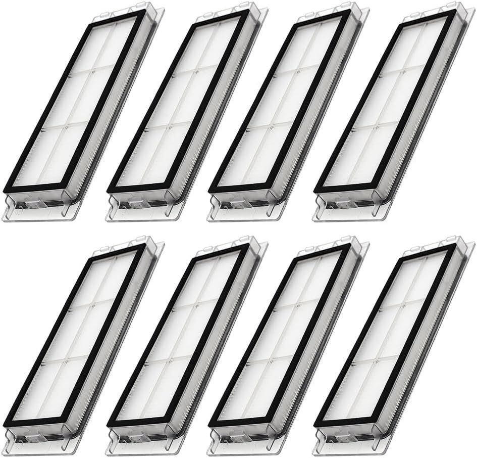 Replacement ilters Parts, Compatible with S6 MaxV/Pure, S6, S5, S5 Max, S4 Max, S4, E5, E4, E20, E25, E35, Robot Vacuums, 8-pack