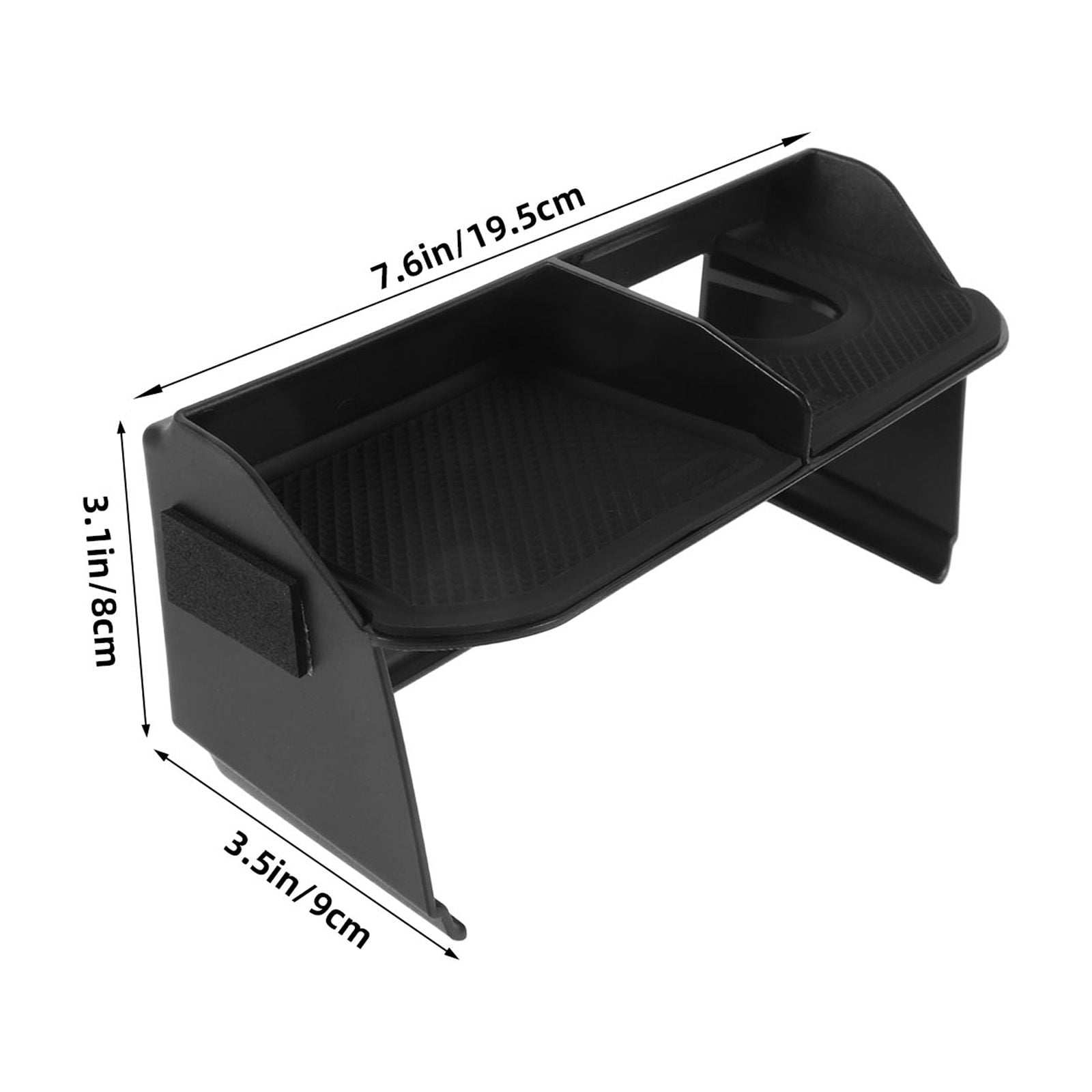 1Pack Car Center Console Storage Tray Multi-Compartment Design Large Capacity Storage 7.7 × 3.5 × 3.1in — image 2
