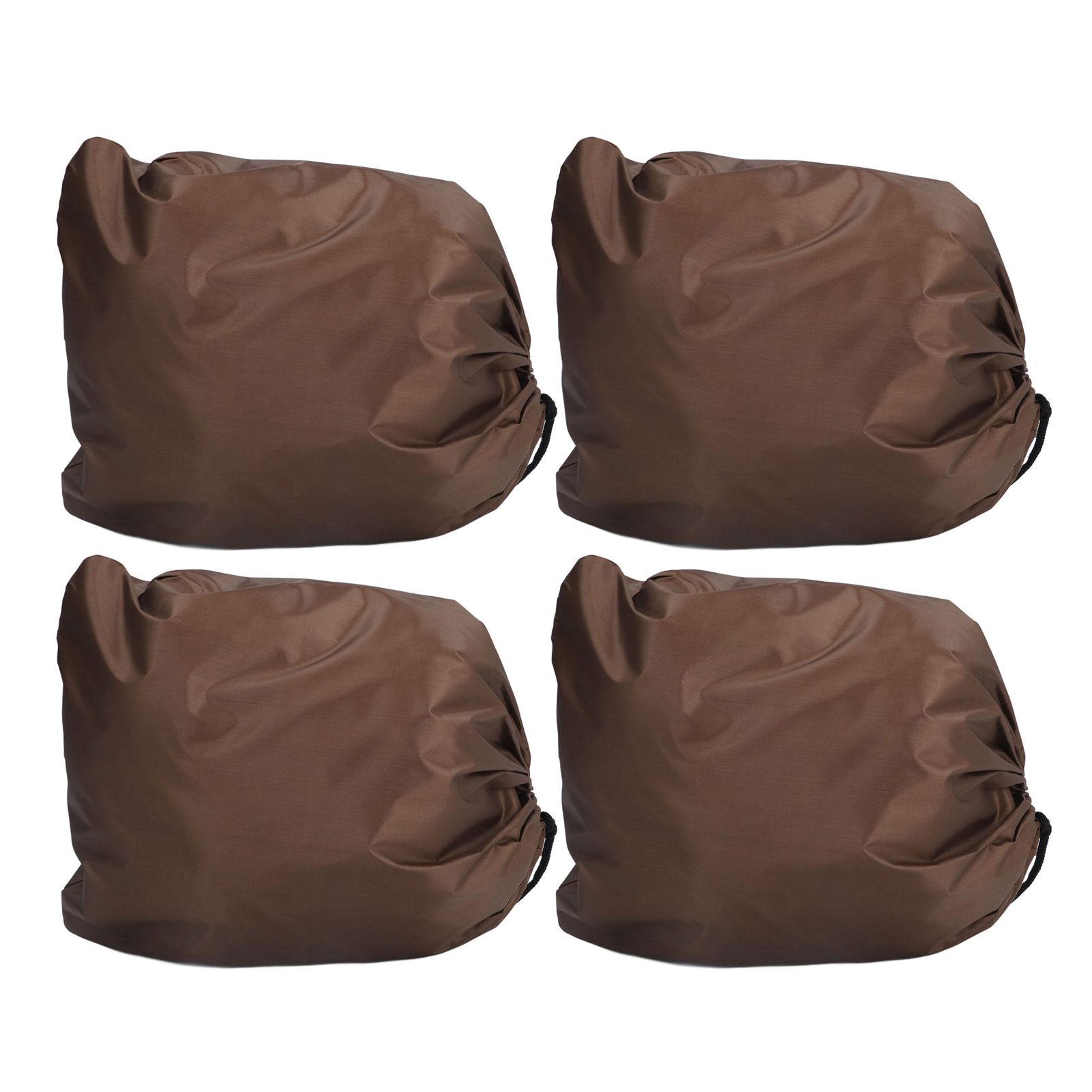 4PCS Car Rearview Mirror Protective Cover 190T Polyester Taffeta Faucet Frost Guard CoverBrown โ image 6