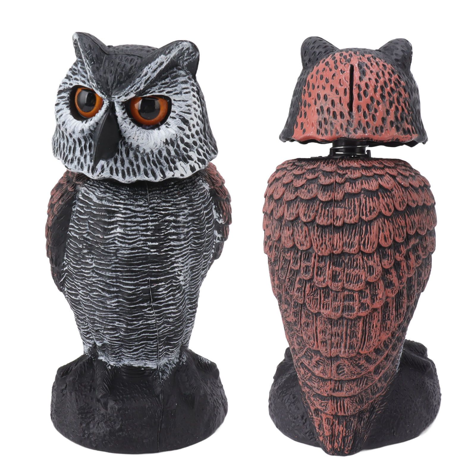 Plastic Shake Head Owl Decoy To Scare Birds Away Scarecrow Fake Owl Outdoor Garden Decoration — image 6
