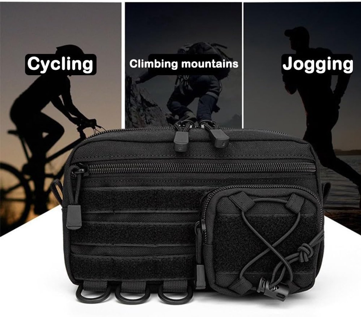 Bike bag - Fanny pack - Organizer - Pouch - Ultralight storage box - Waterproof Oxford Ripstop - Perfect for hiking, cycling, and survival gear — image 5