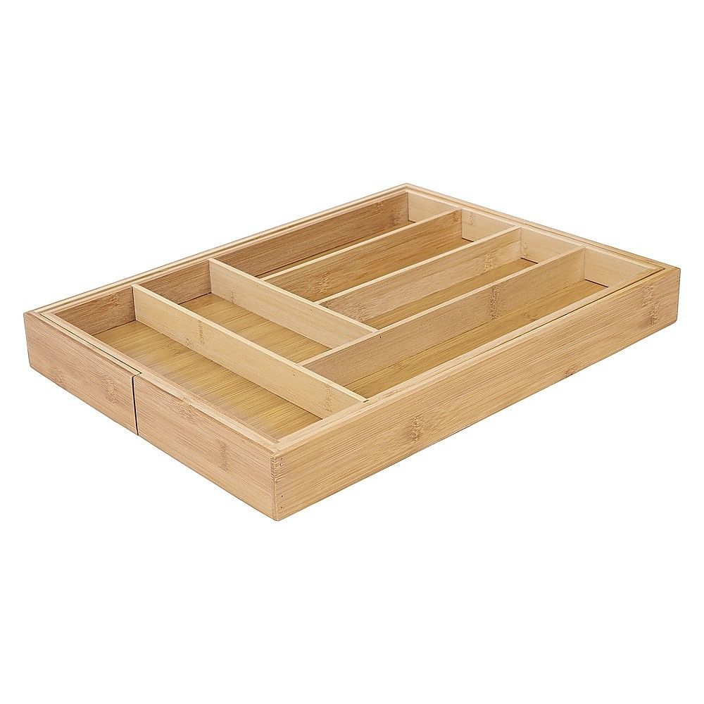 Extendable Cutlery Tray Drawer Organiser – 6 to 8 Compartment Kitchen Utensil Storage Solution — image 4