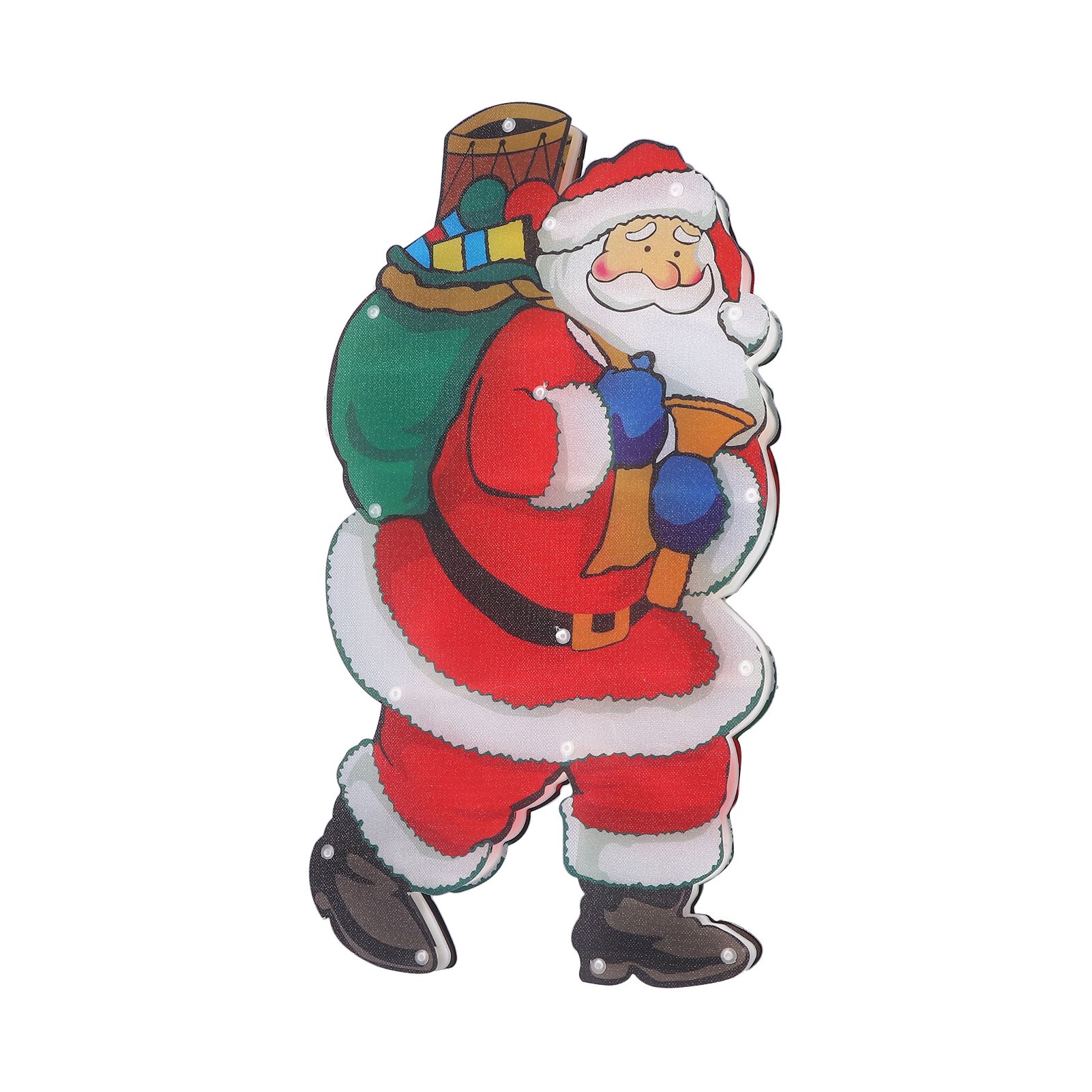 LED Santa Decoration Lights Window Battery Powered LED Christmas Cup Pendant Lights with Suction Cup — image 6