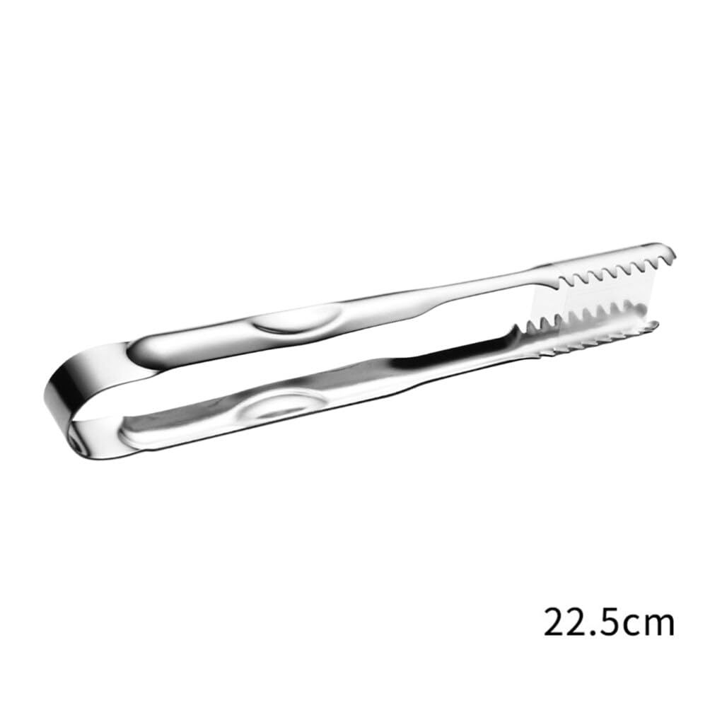 3 PCS Stainless Steel Ice Tongs with Teeth, 8 Inch Serving Tongs Apppetizer Tongs for Coffee Bar, Tea Party, Desserts Party