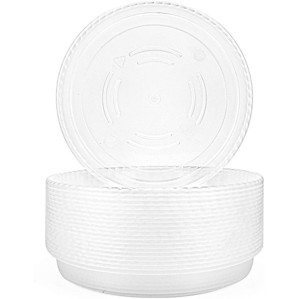 10 pcs Clear Plant Saucers Plastic Flower Pot Drip Trays for Indoors Outdoors — image 2