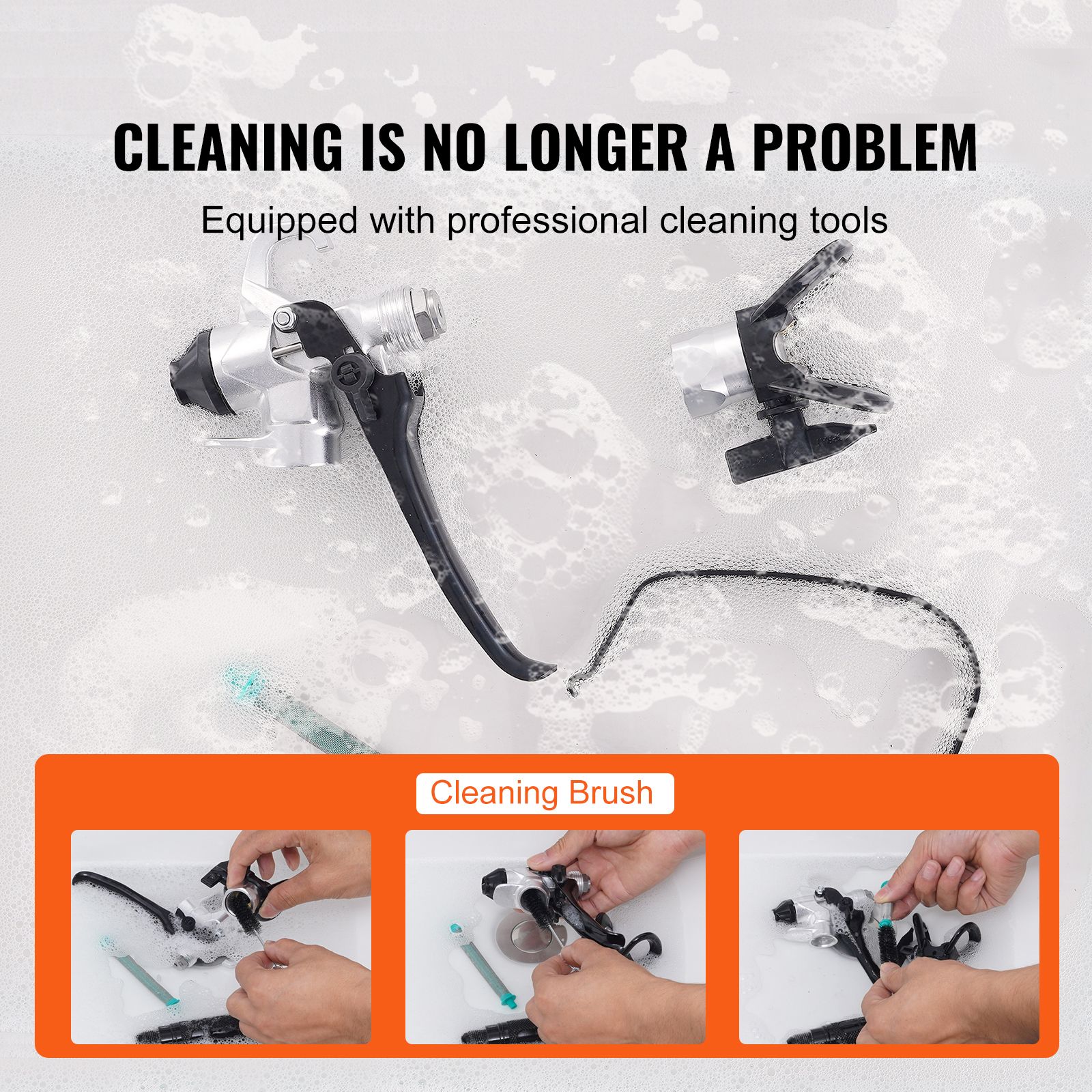Stand Airless Paint Sprayer, 750W 3000PSI High Efficiency Electric Airless Sprayer With Cart, Fine And Even Painting Effect, Paint Sprayers for Home Interior โ image 6