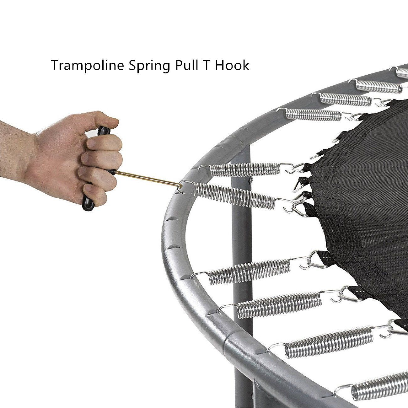 Trampoline Spring Pull Tool T-Hook Spring Puller Tool to Pull a Trampoline Spring Upper Bounce Trampoline Spring Pull Tool T-Hook — image 5