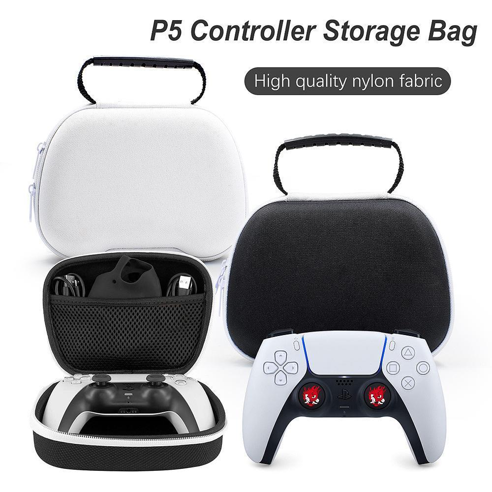 Gaming Controller Travel Carrying Case Compatible with Playstation 5 Wireless Controllers. Protective Storage Holder Bag Cover for PS5 Console (Box Only)-Red — image 3