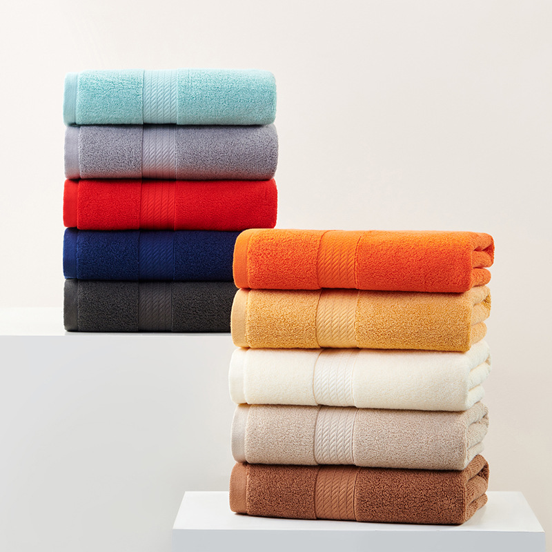 Red Premium Thick Cotton Bath Towel for Adults - Soft and Absorbent Bathroom Towel — image 2