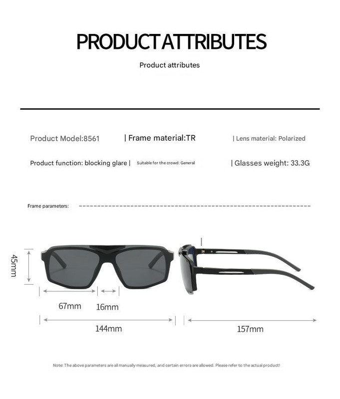 Black Flip-Up Polarized Sports Sunglasses - Versatile Outdoor Cycling and Windproof Eyewear — image 5