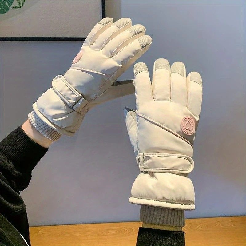 Women's Winter Thick Warm Gloves|Windproof, Anti-Slip, Touchscreen, Suitable for Skiing, Cycling, and Electric Scooters(BLACK) — image 6