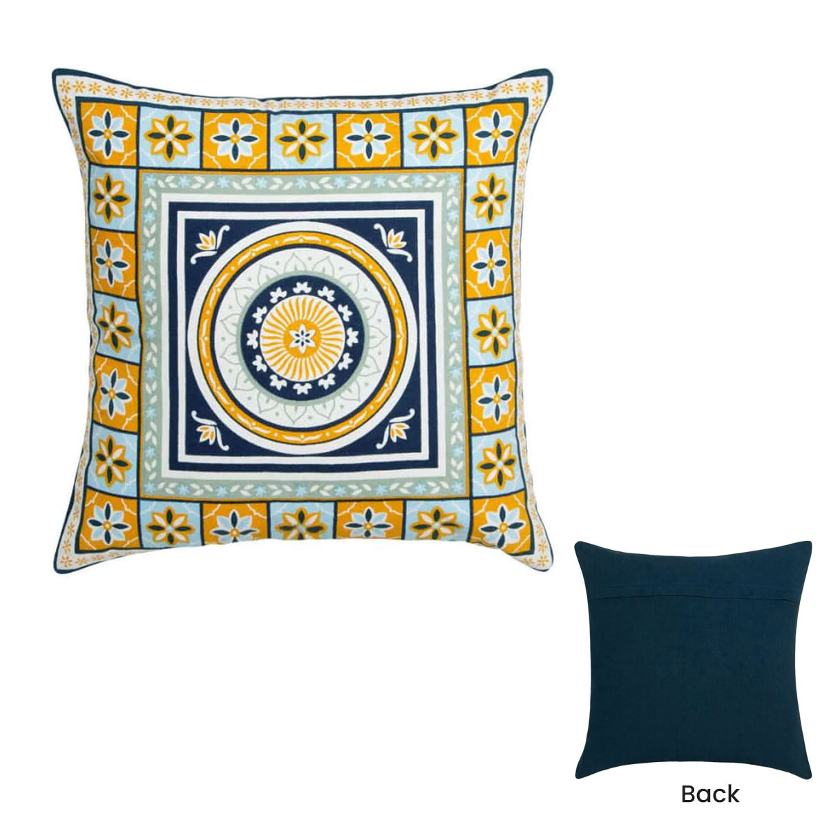 J Elliot Home Kasbah Luxury Filled Cushion 50 x 50cm Blue β image 2