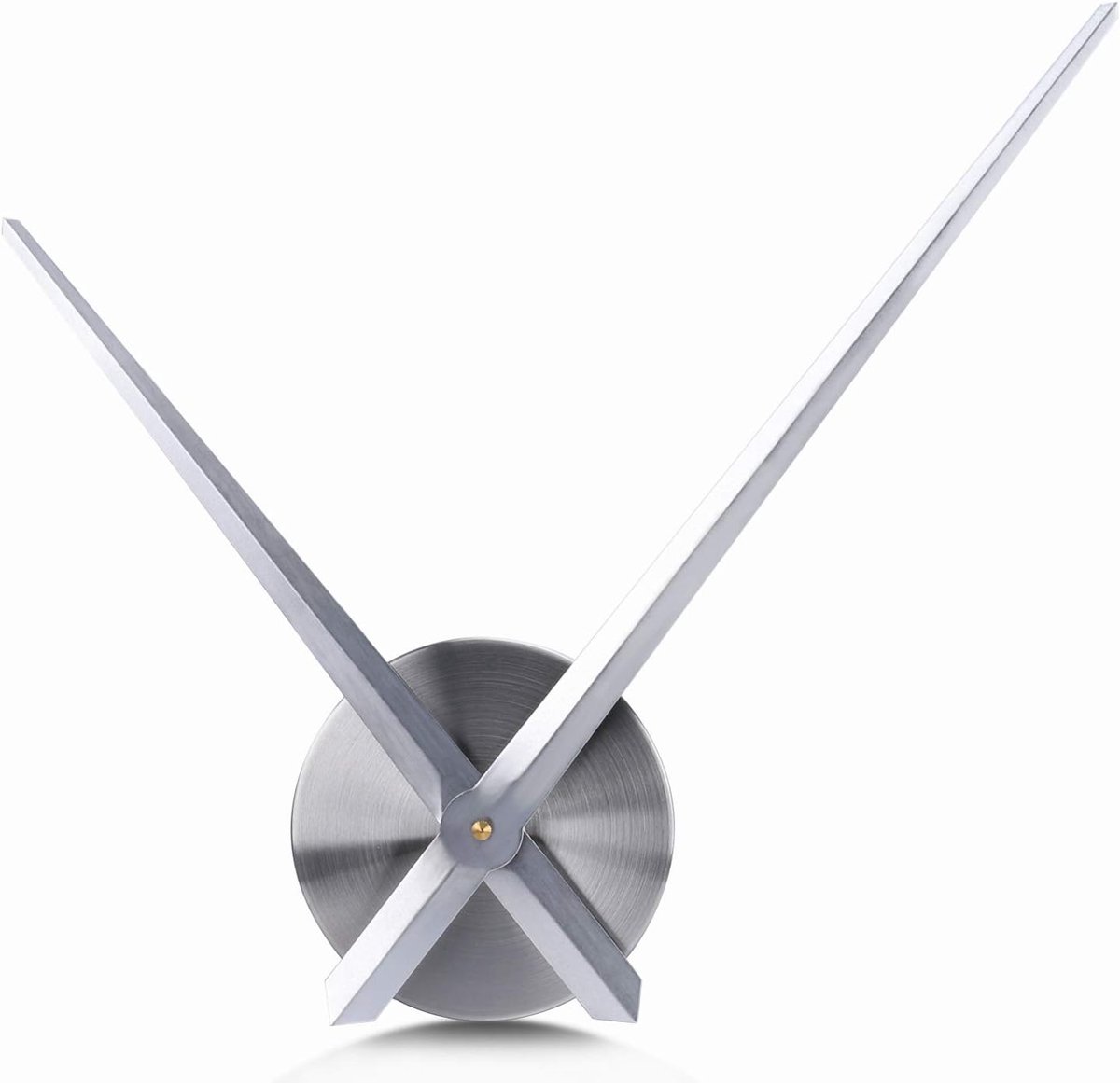Quartz Clock - Buy and Replace New Loose Clockwork - High Torque - Long Hands Clockwork - With 12cm Disc - Silver - Metal - Hour Hand Replacement Clockwork