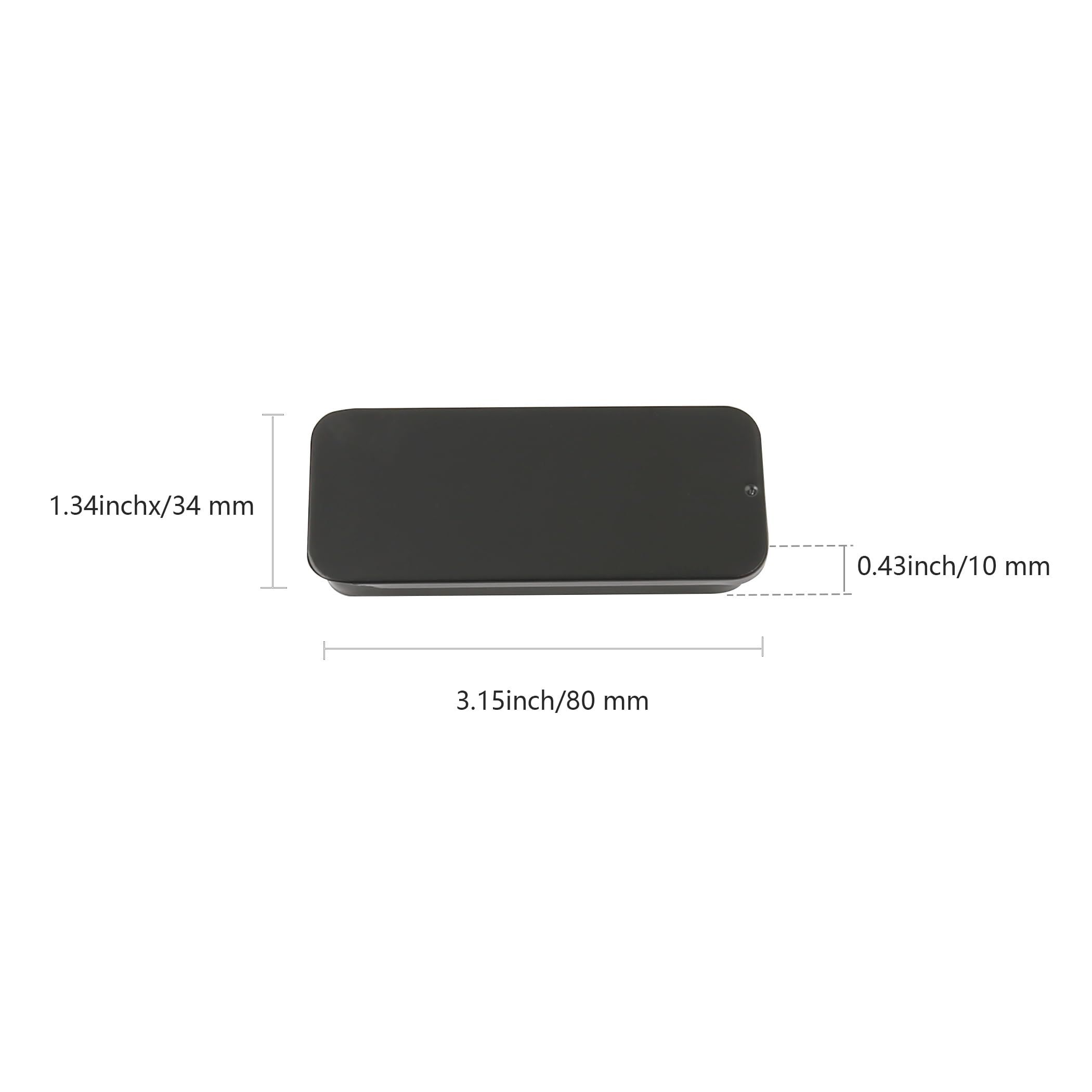 3 PCS Mini Metal Tin Box Slide Top Containers,Rectangular Boxes for Candies, Jewelry, Crafts, Pills,Empty Storage — image 4