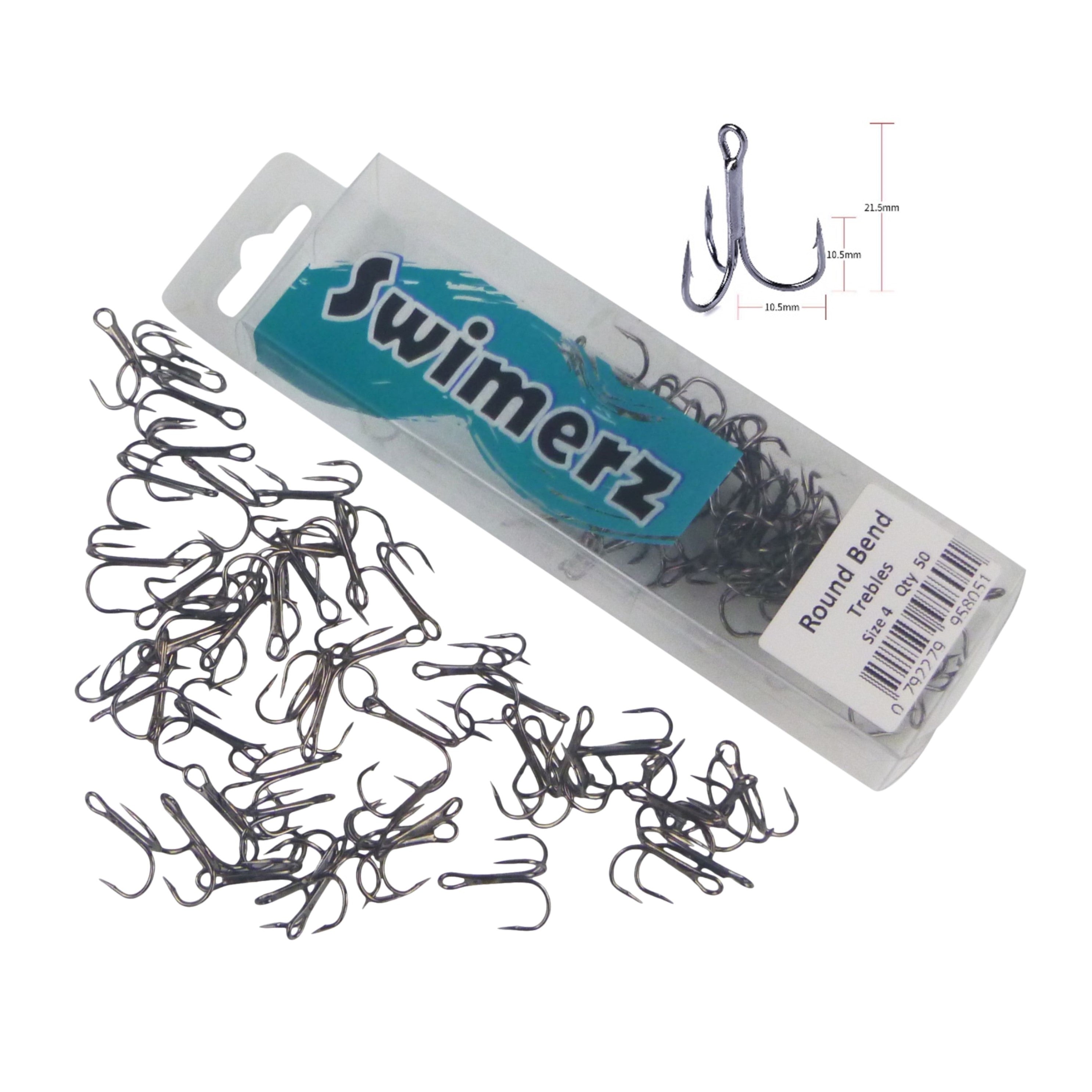 Swimerz Round Bend Trebles Size 4, 50 pack — image 3