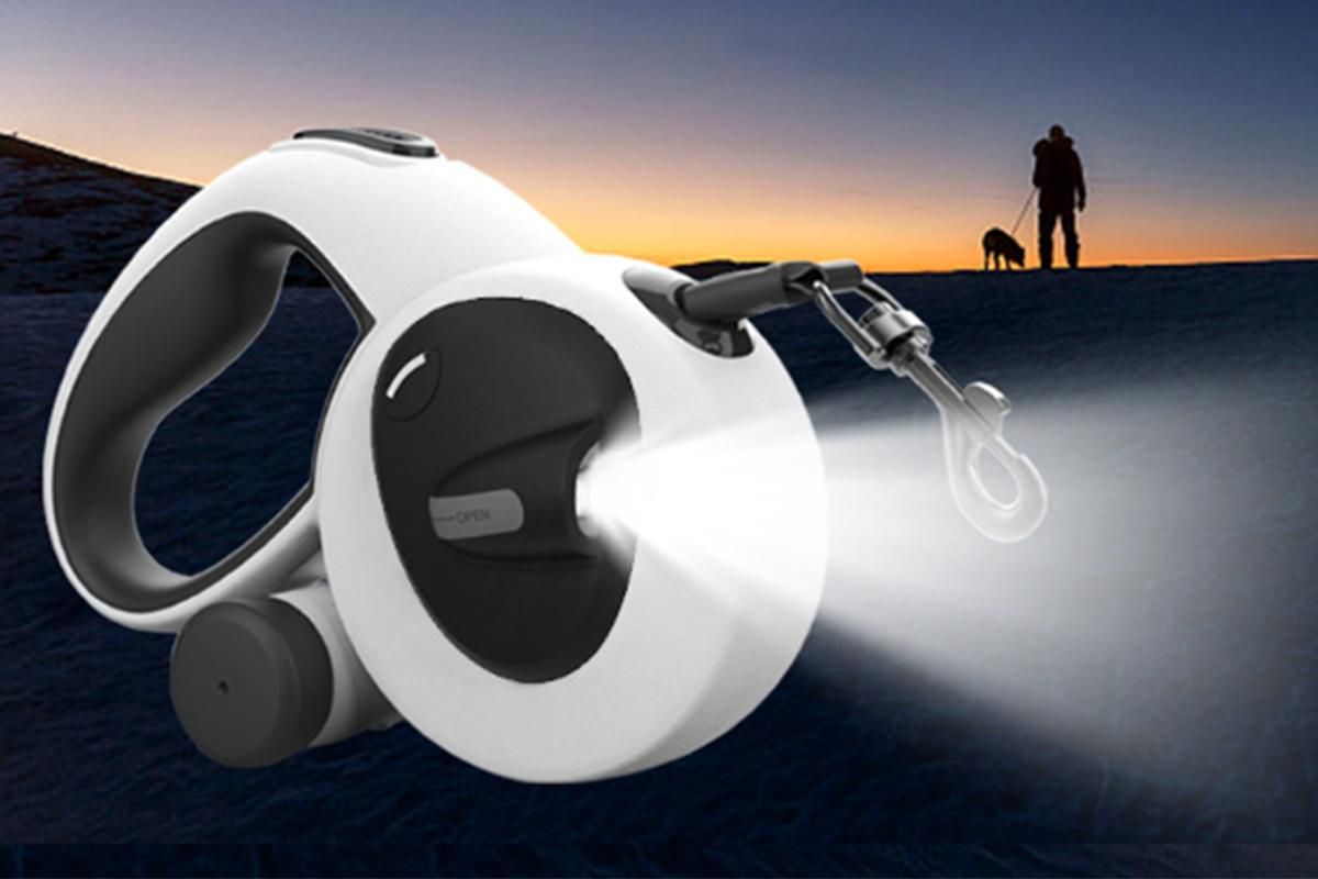 5m Auto Retractable Dog Leash with LED Light Pet Walking Lead for Small Medium Large Dogs - M — image 4