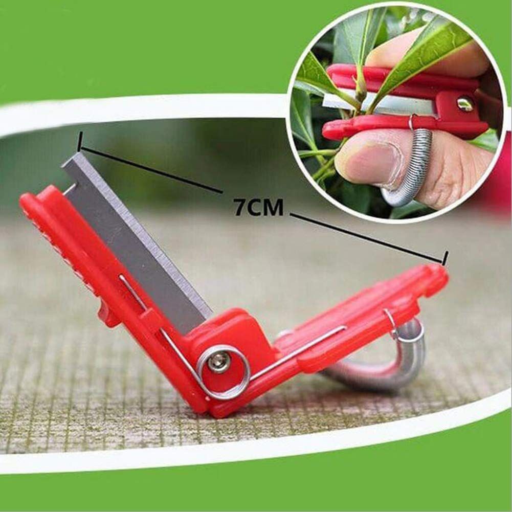 3 Pack Multifunctional Gardening Thump Knife Garden Cutter Finger Fruit Picker Hand Pruner for Vegetable Trimming Separator — image 2