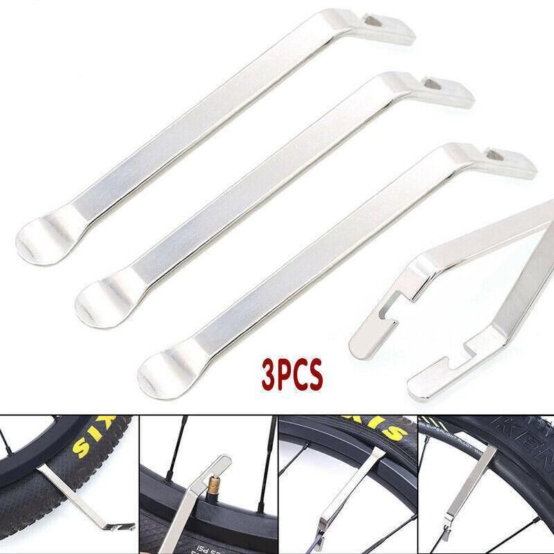 3Pcs Bike Tire Lever Tyre Changing Tool Bicycle Tire Levers Steel Repair Kit Au