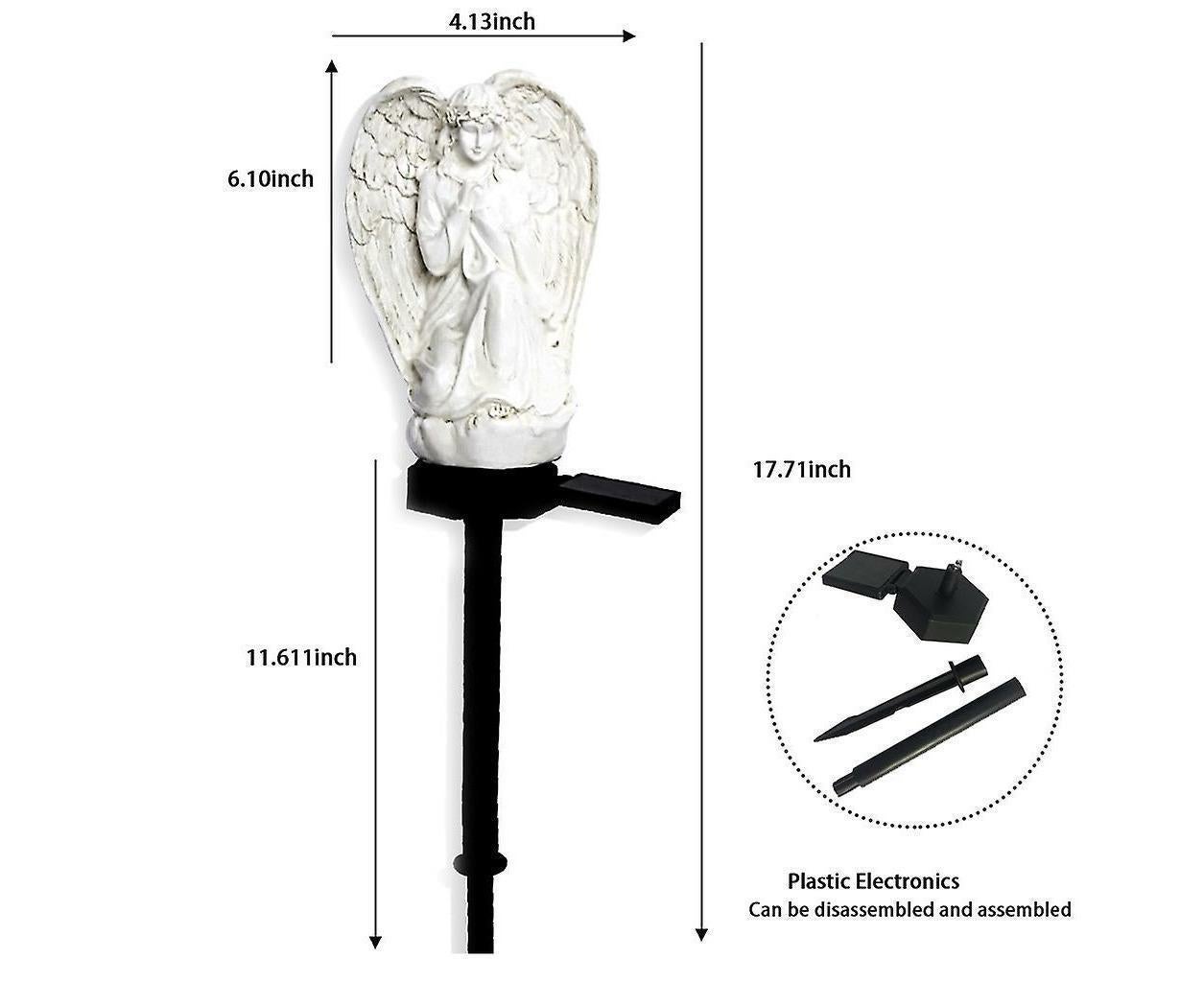 Solar Lights Outdoor Christmas Decor Christmas Memorial Angel Light Garden Stake โ image 3