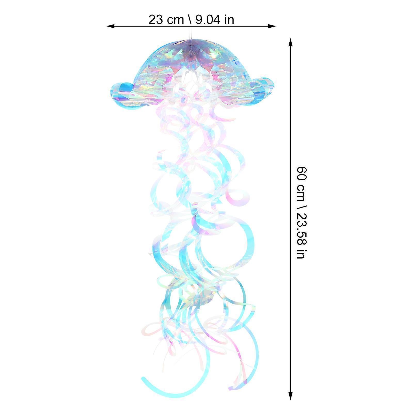 Iridescent Jellyfish Honeycomb Pendant Jellyfish Themed Hanging Ornament Jellyfish Decoration — image 2