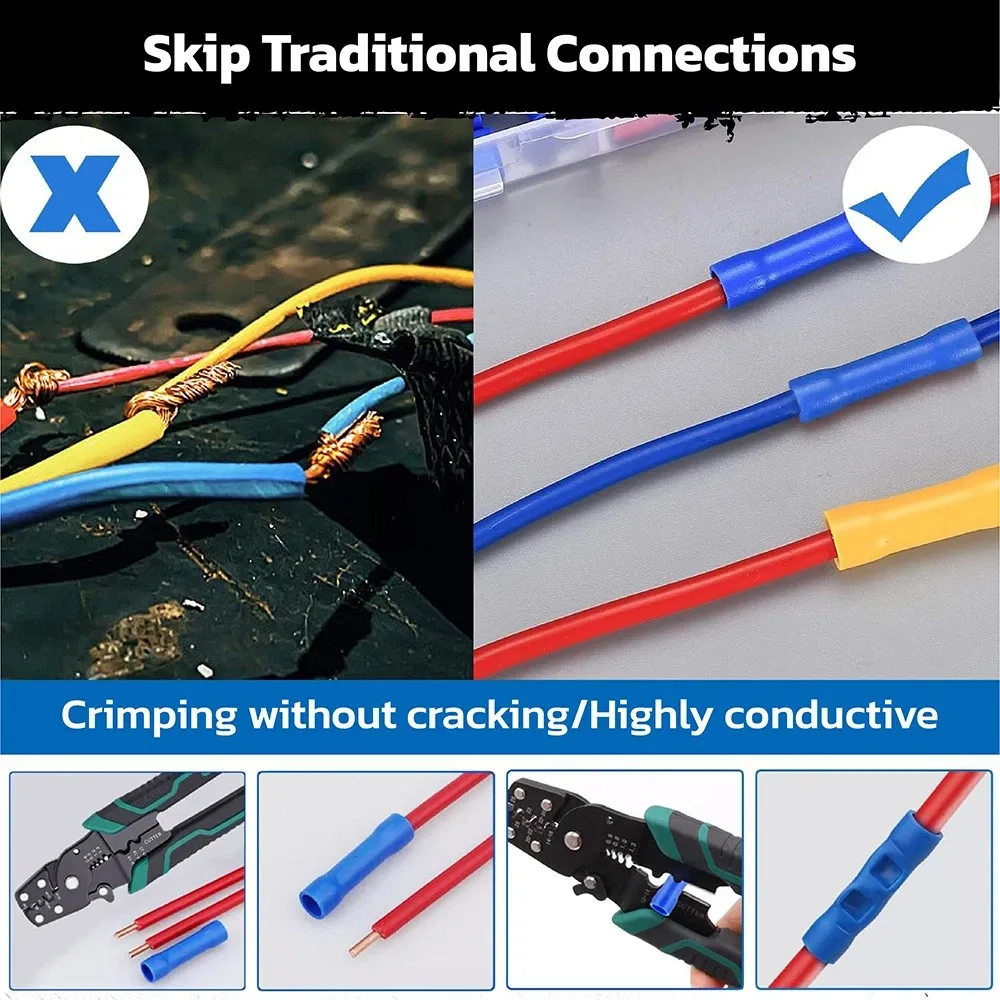 HORUSDY 308PCS Crimp Terminals Kit Ring Spade Butt Connector Set for Wiring โ image 5