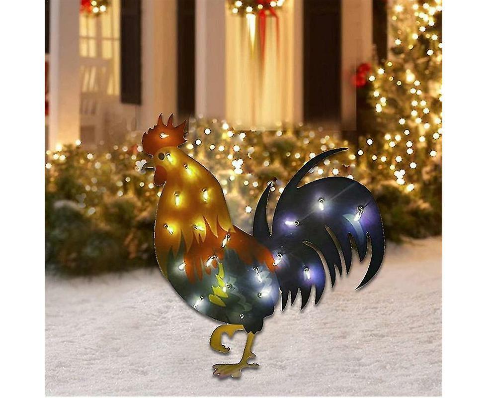 2D Christmas Dog With Led Lights Yard Decoration With Acrylic Garden Stake โ image 3