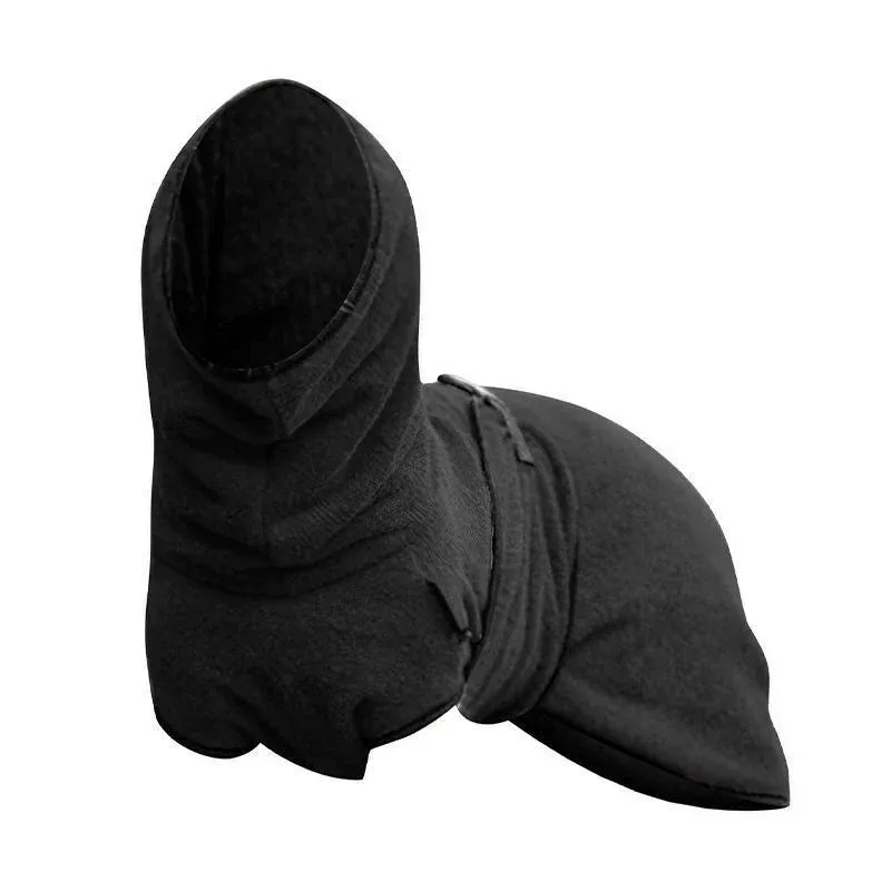 Dog Puppy Hoodies Jacket Solid Coat Pet Winter Soft Warm Clothes S-5XL Black - XL