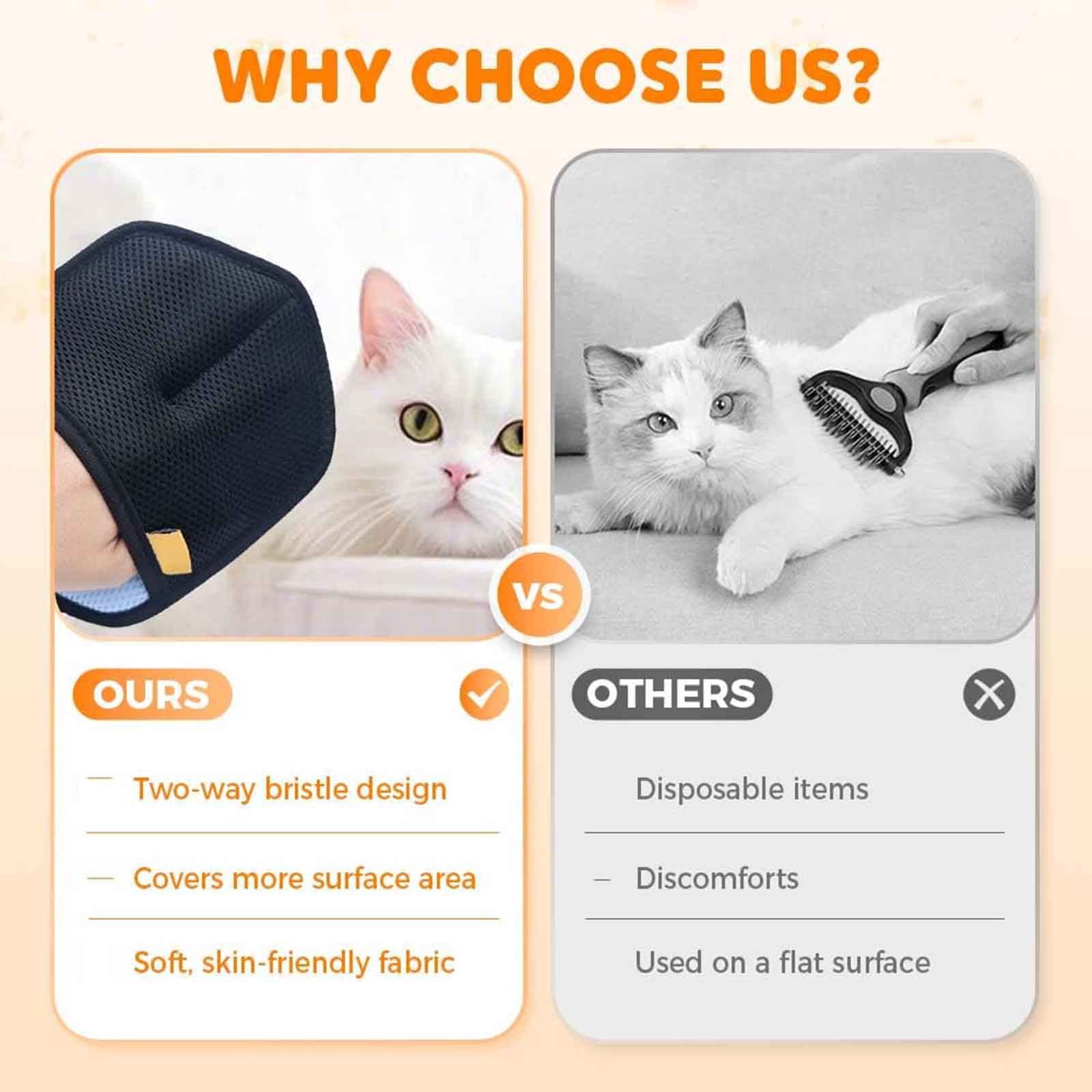 Pet Static Electricity Hair Removal Gloves Pet Remover 2026 New Electrostatic Pet Removal Gloves for Dogs Thickened Brush Reusable Washable Pet Remover Glove â image 4