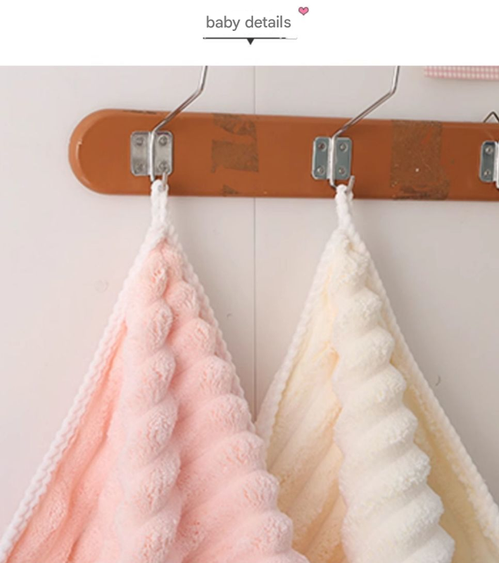 Grey Plush Ribbed Coral Fleece 3-Piece Towel Set - Ultra Soft & Absorbent Bath, Hand Towel and Hair Wrap — image 4