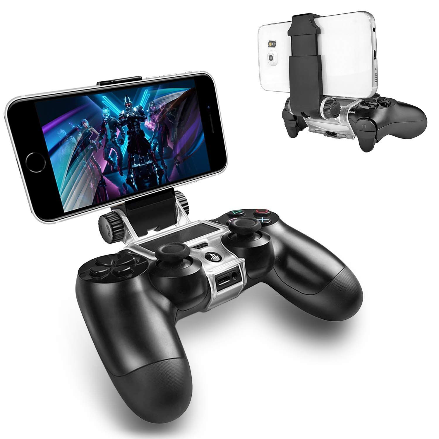 Controller Phone Mount, PS4 Phone Mount Smart Clip for PS4 4 Controller Compatible with, and PS4 Remote Play — image 2