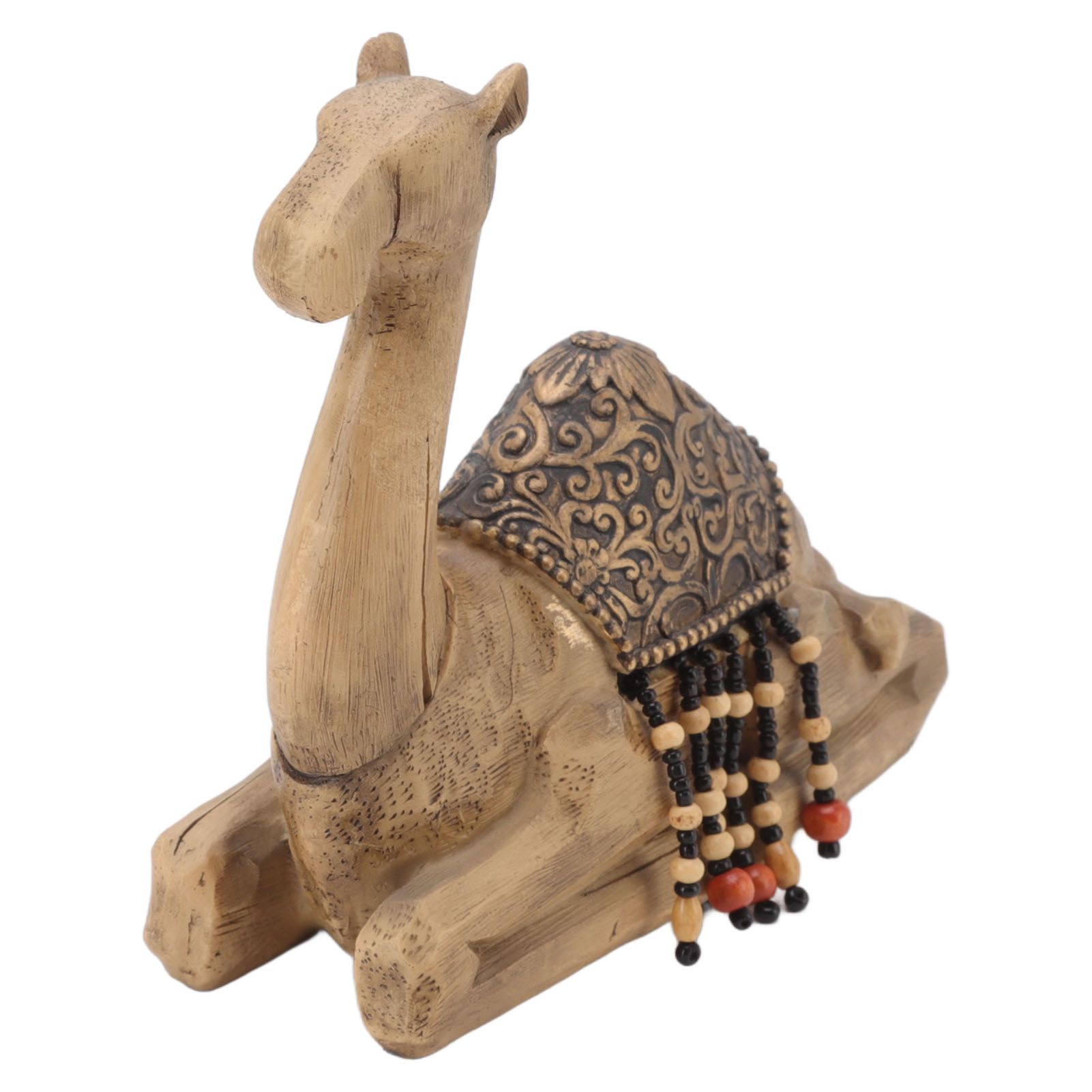 Camel Statue Durable Resin Flat Bottom Retro Style Exquisite Luster Camel Ornament for Home Office Decoration โ image 2