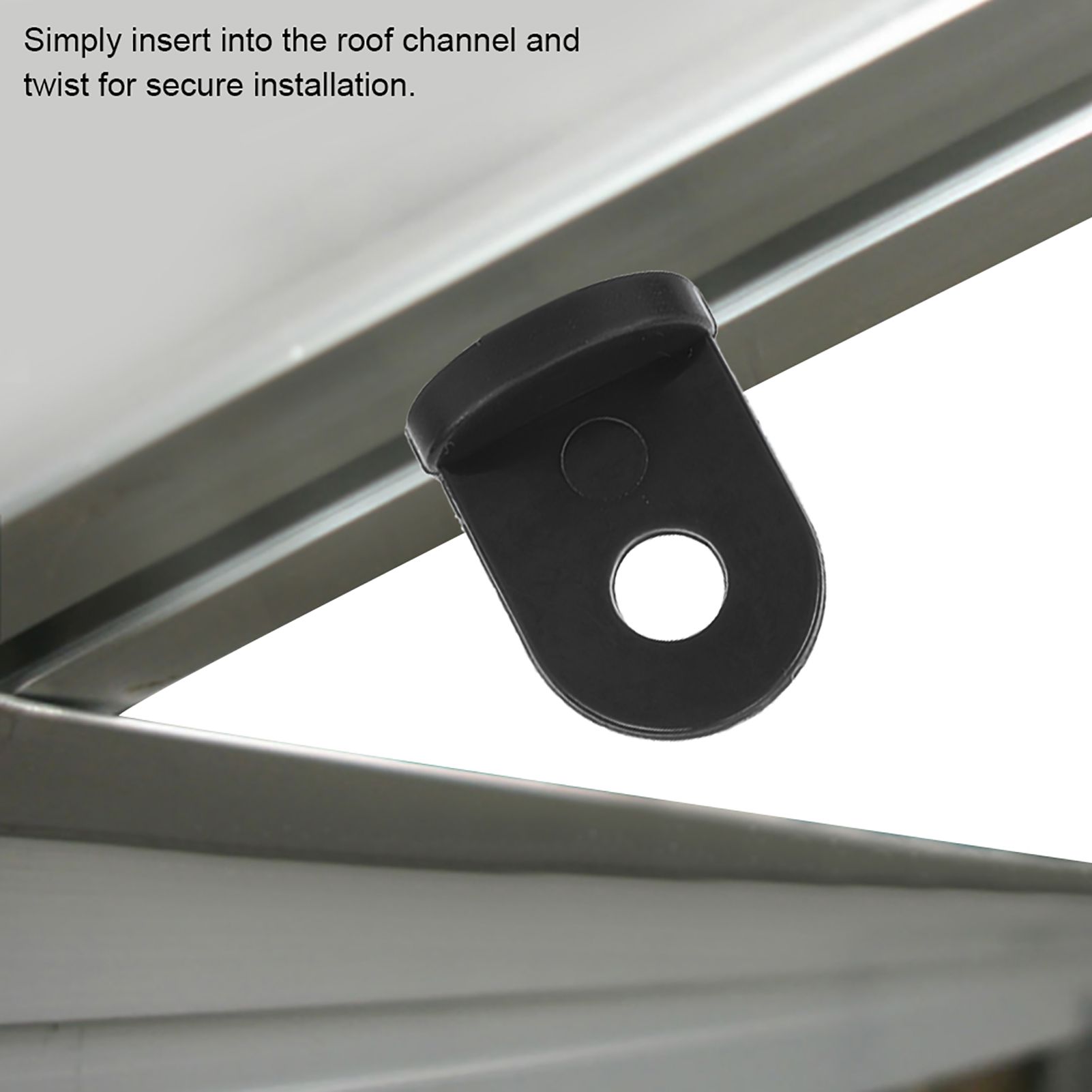 10 PCS Plastic Greenhouse Hook Plant Flower Hanger (Black) โ image 5