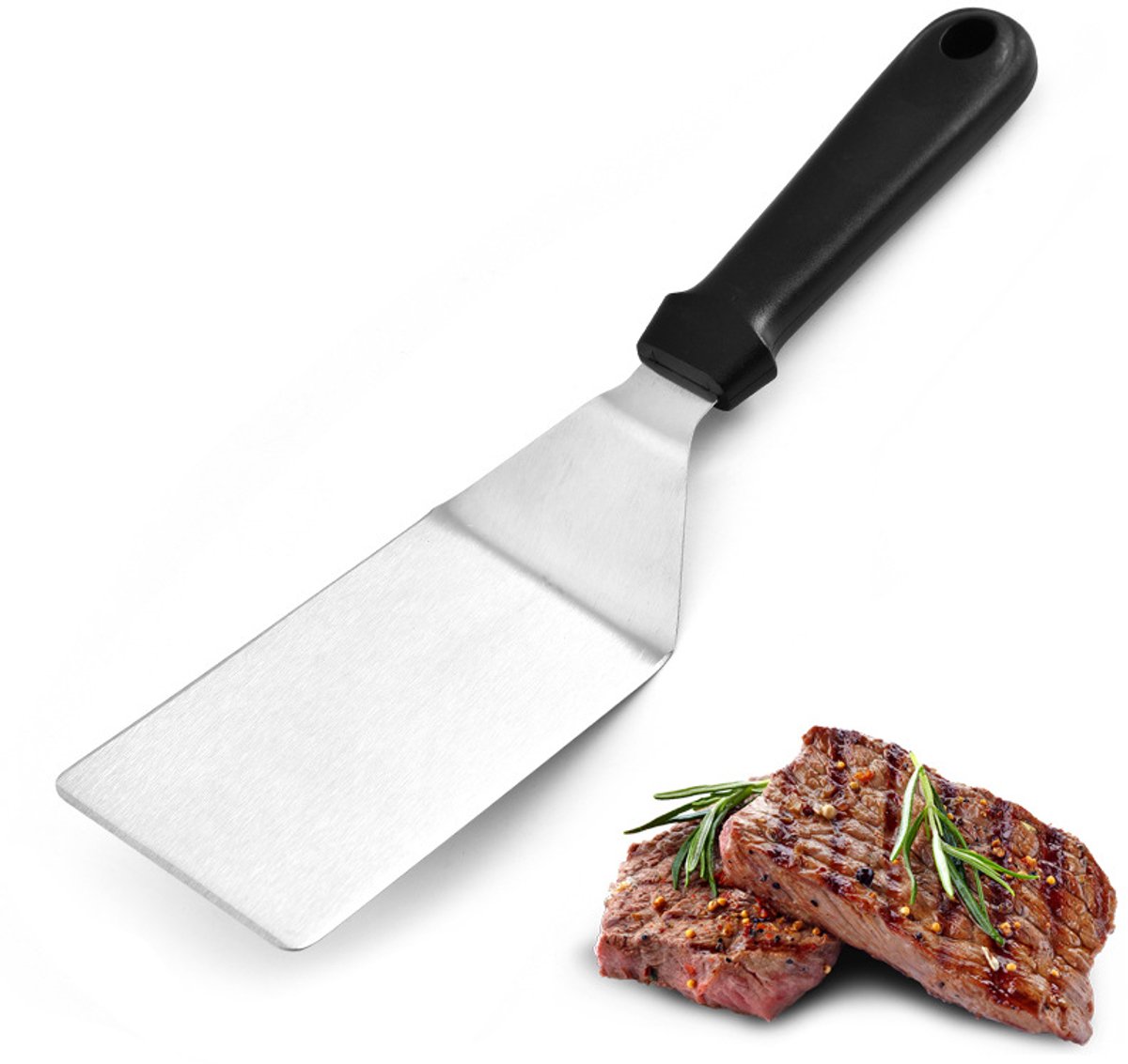 Stainless Steel BBQ Spatula - Barbecue Spatula - BBQ Accessories - Spatula - BBQ Essentials - Steak Spatula - Barbecue Spatula - Kitchen Tools - Barbecue