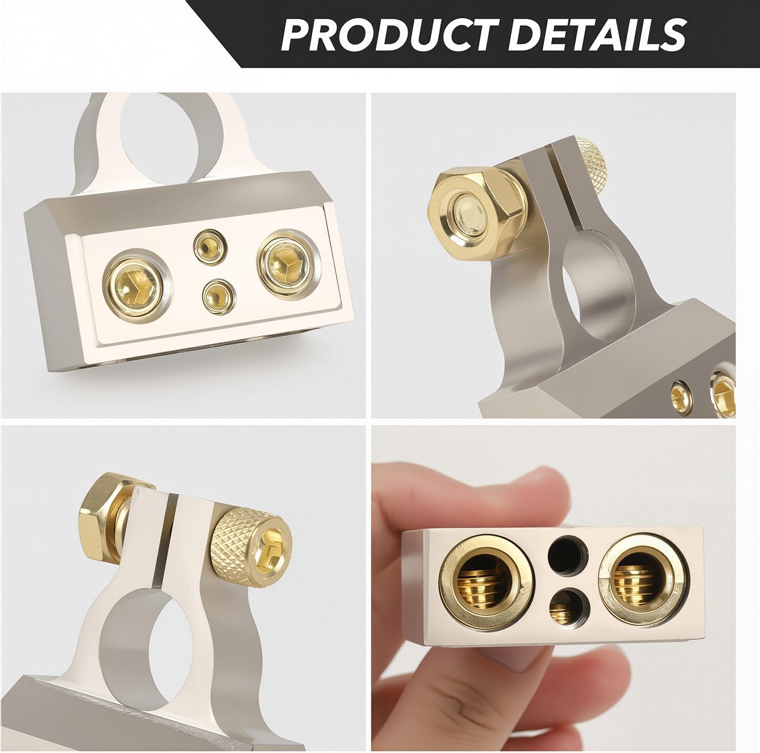 Car Battery Terminal Connector, 0/2/4/6/8 AWG Zinc Alloy Truck Audio Protector, Quick Disconnect and Release Cable End, External Accessories โ image 4