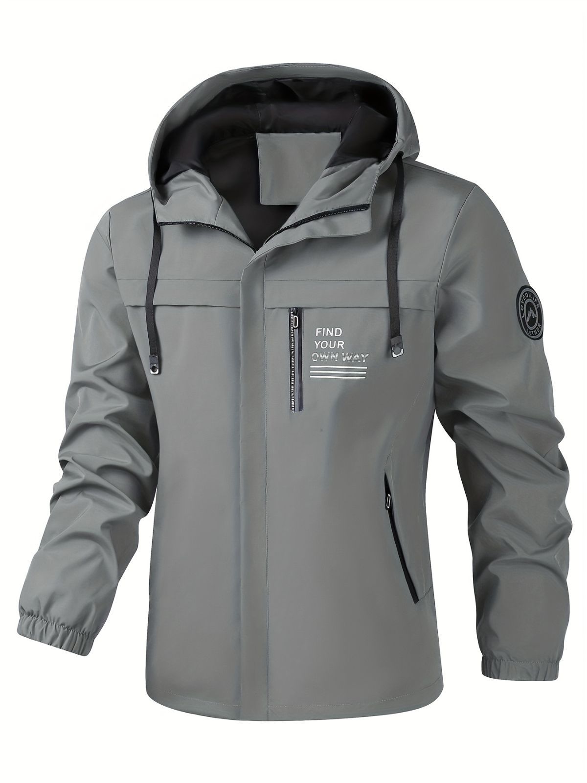 Men'S Hooded Windbreaker Lightweight Windbreaker Casual Jacket With Pockets - Red - Size 4XL(AU 4XL/EU58) โ image 5