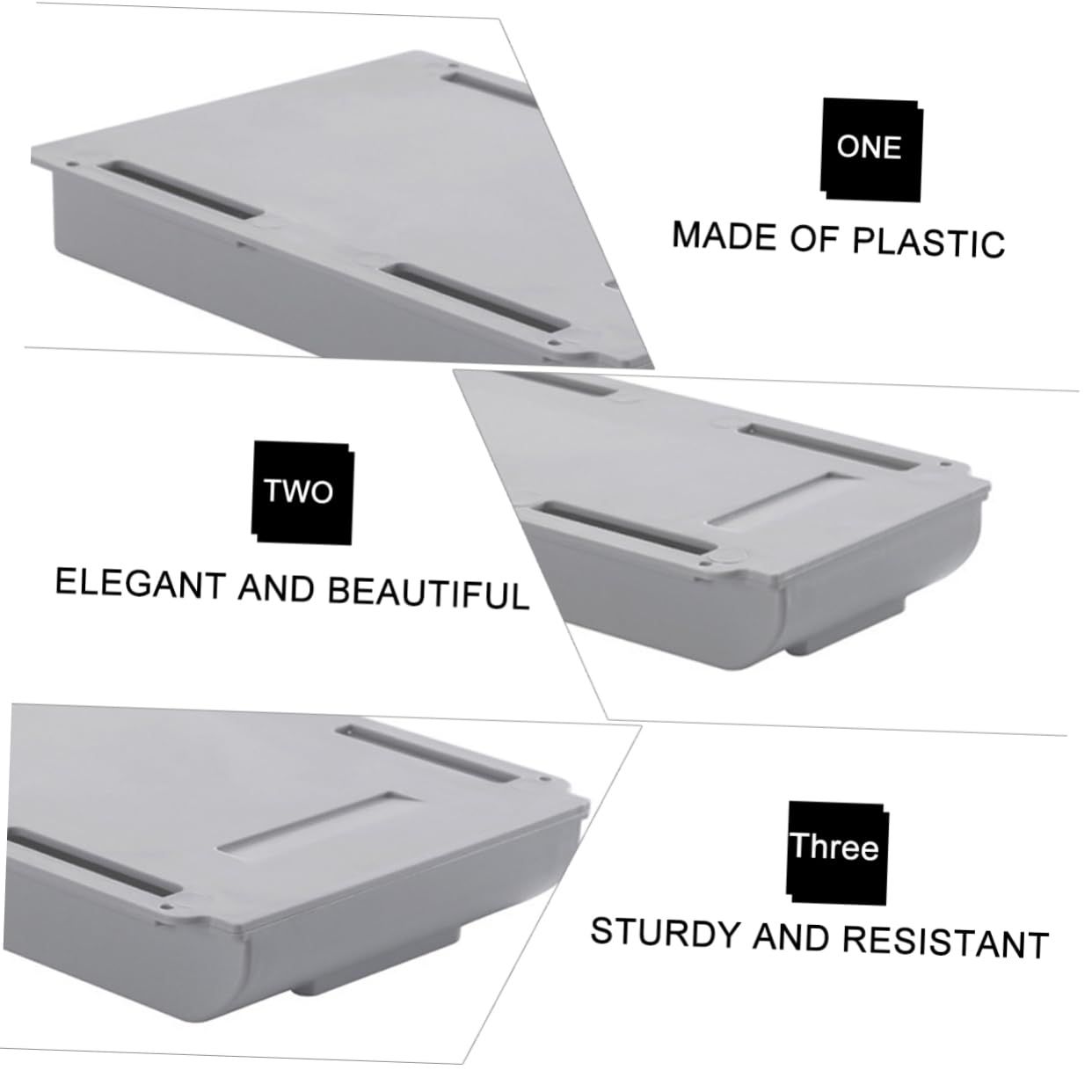 Drawer storage box, stationery rack, miscellaneous container, drawer, pencil storage tray under desk, concealed desk drawer โ image 2