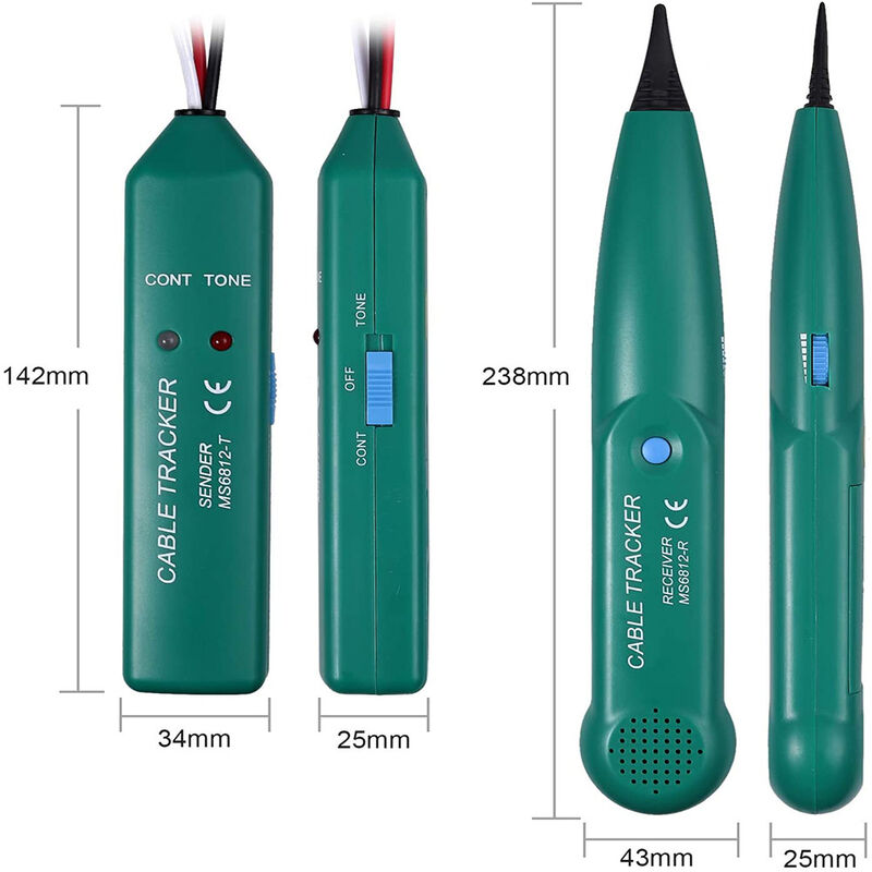 Multifunctional Wire Tester, Cable Detector, Ms6812 RObot Lawn Mower Cable Detector, Lan Network Cable Line Tester — image 2