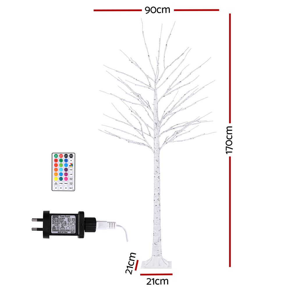 Jingle Jollys Christmas Tree 1.7m Twigs 120 RGB LED Lights Xmas Trees Decoration โ image 2