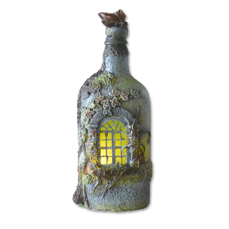 Wine Bottle Luminous Wine Glass Light Up Wine Mug Desktop Ornament for Home Living Room Balcony Night Lights, Garden,Patio
