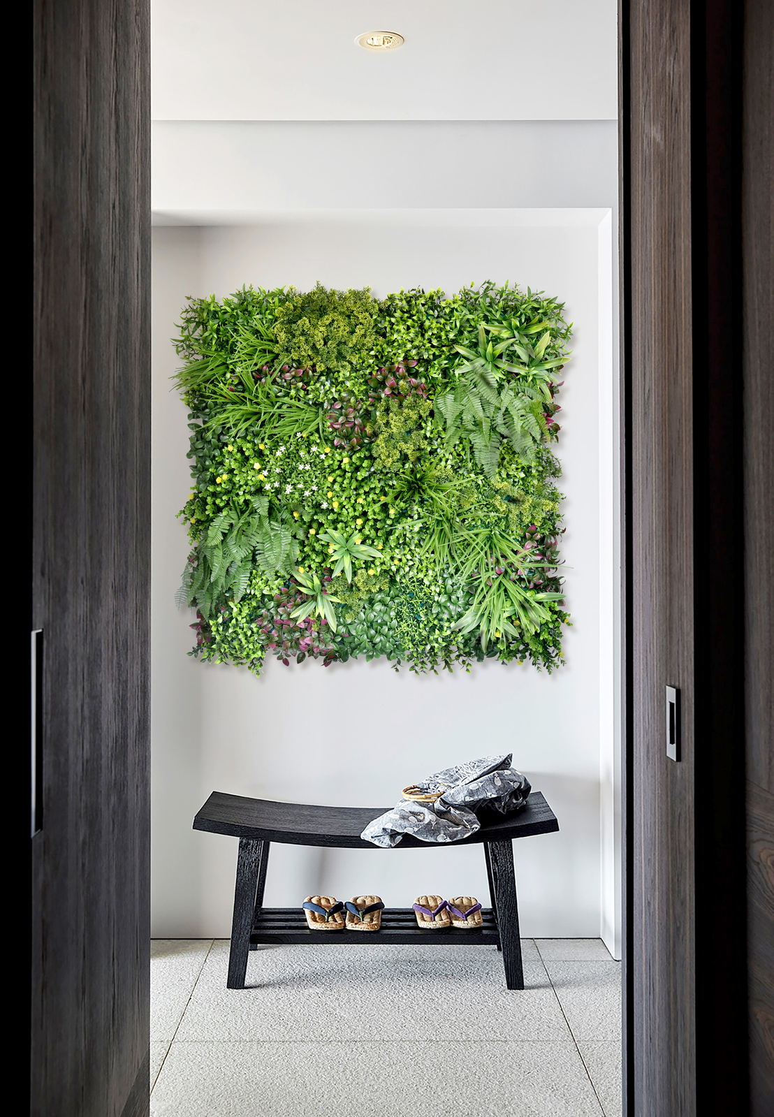 YES4HOMES 1 SQM Artificial Plant Wall Grass Panels Vertical Garden Foliage Tile Fence 1X1M — image 3