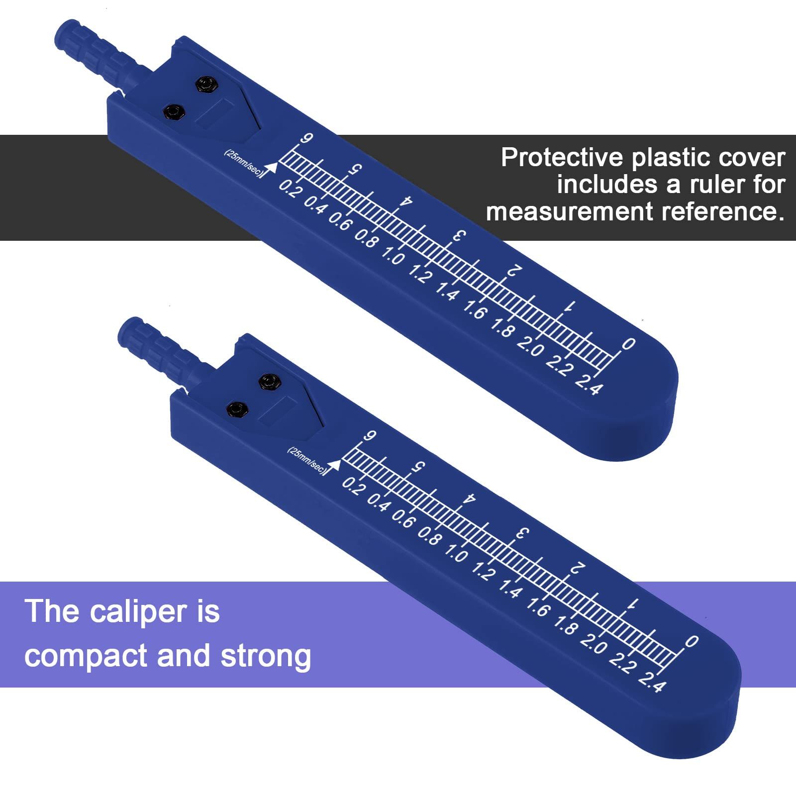 2pcs Electrocardiogram caliper with ruler electrocardiograph, nursing measuring tool with scale and sleeve, and dividing gauge โ image 5