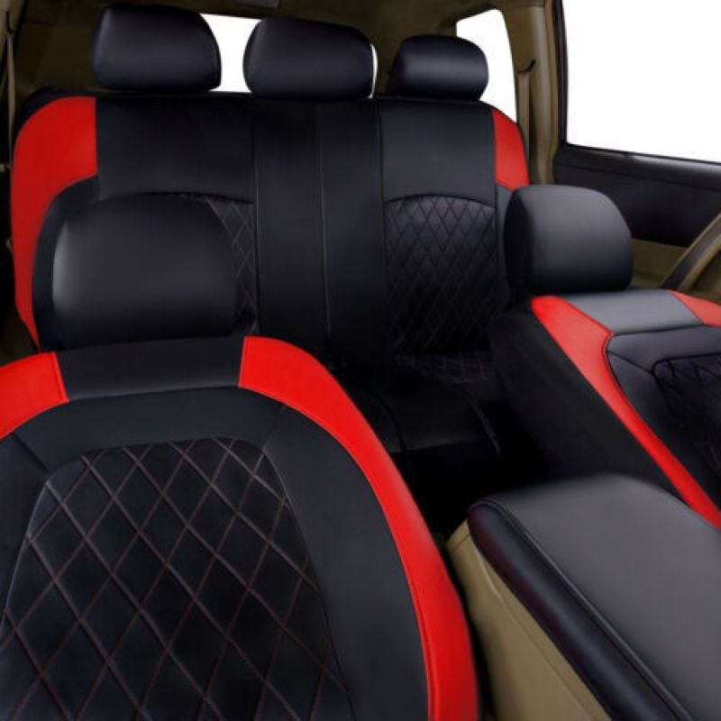Full Set Car Seat Covers, Premium Waterproof PU Leather Cushion Protectors, Split Front and Rear Bench Seat, Breathable Auto Accessories, Universal Fit for — image 4