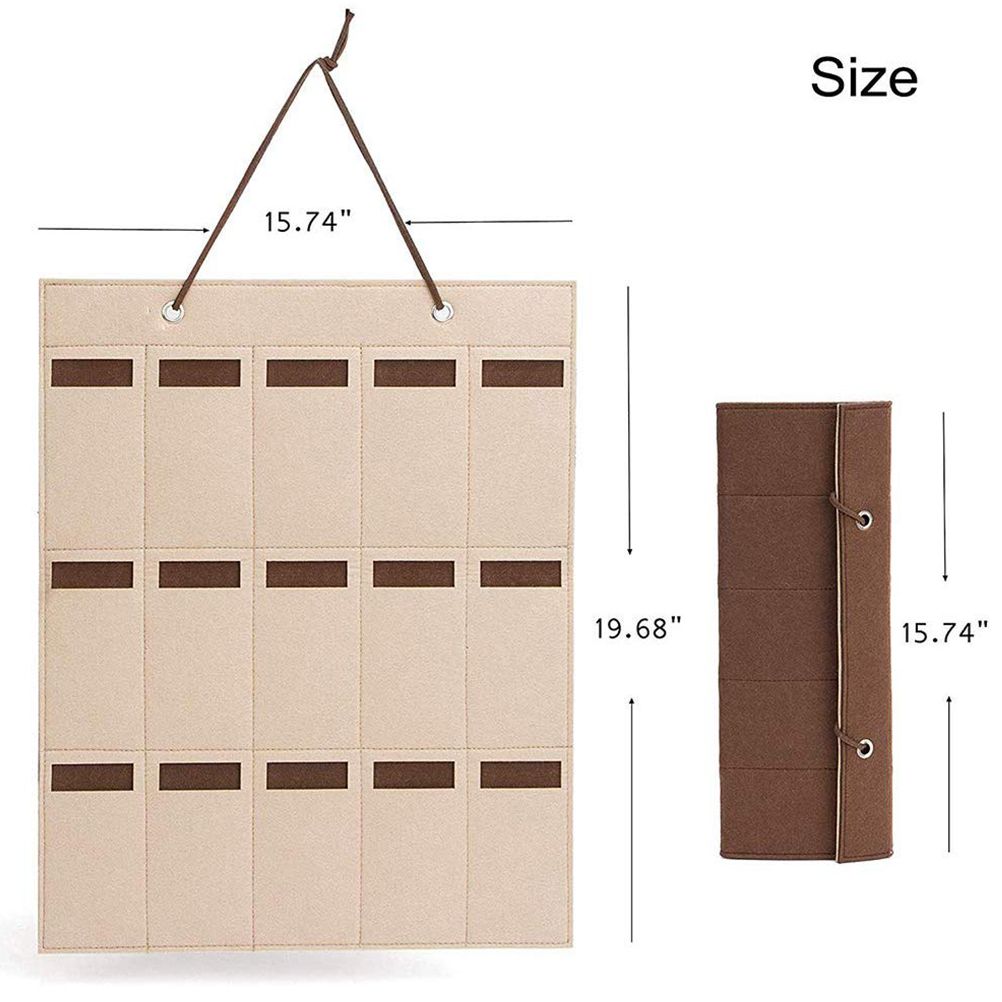Hanging Sunglasses Organizer Wall Mounted 15 Slots Glasses Storage Organizer Holder — image 2