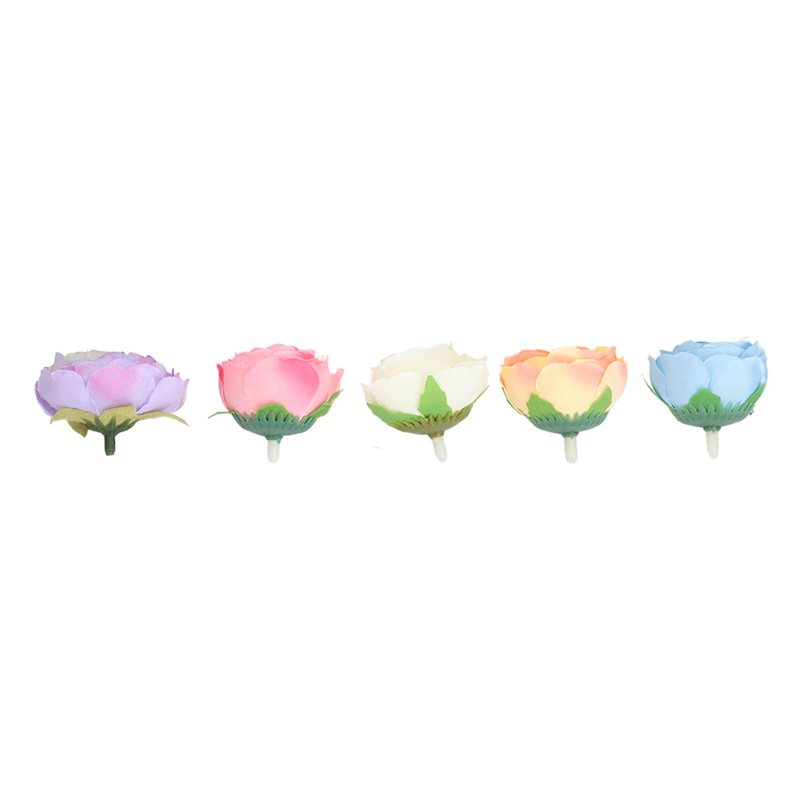 50 Pcs Camellia Flower Decor DIY Corsage Headdress Artificial Flower Heads False Rose Head Little Flower Buds โ image 5