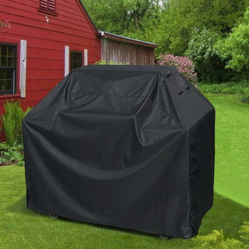 Bbq Cover, Waterproof Anti-Uv Barbecue Cover 210D Oxford Cloth Bbq Protective Cover Grill Cover - 170 61 117Cm, Black — image 3