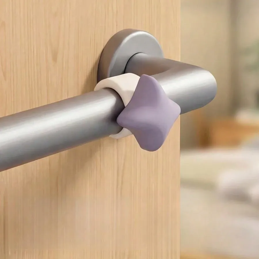 3Pcs Soft Silicone Door Knob Anti Collision Pad, Shock Absorbing Wall Protector Door Stopper For Home Office โ image 4