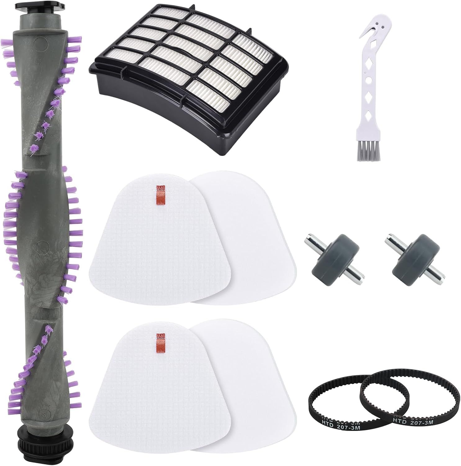 Brush Roll filter Replacement for Shark Navigator Lit Away NV350 NV351 NV352 NV356E S2 NV360 NV355 NV356 NV357 NV358 Vacuum Cleaner, with Belt and Wheels