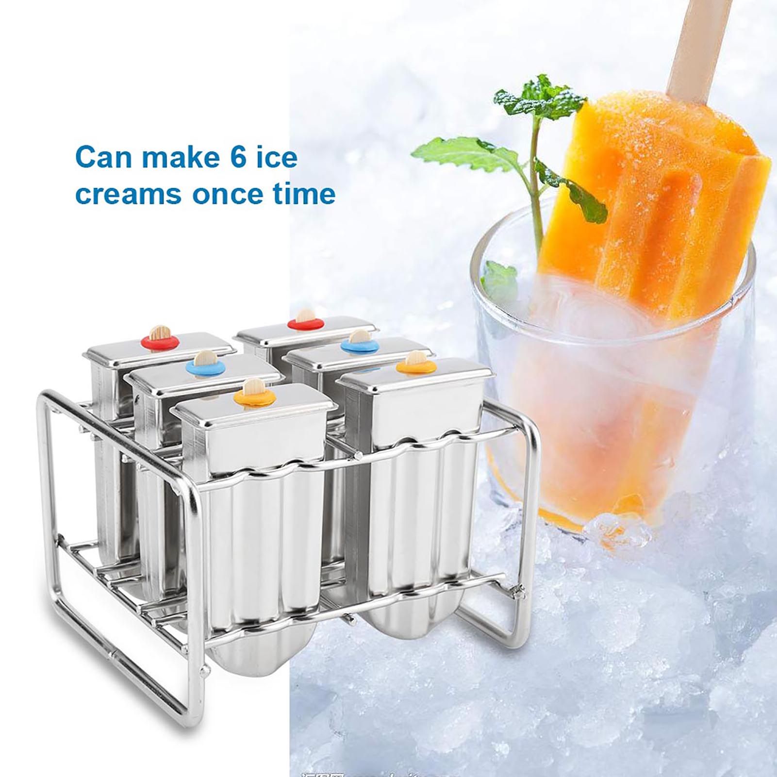 Stainless Steel Molds Ice Cream Industrial Home Kitchen DIY Ice Pop Mould Maker Tool(2#) โ image 3